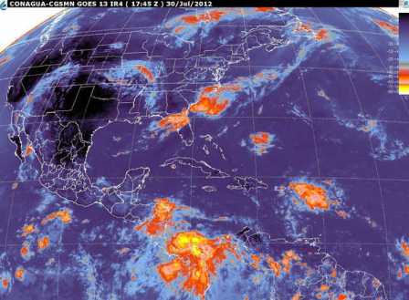 SMN: Continuarán las lluvias en gran parte del país por efecto de sistemas dominantes