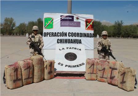 Asegura personal militar más de una tonelada de mariguana en Miguel Alemán, Tamaulipas