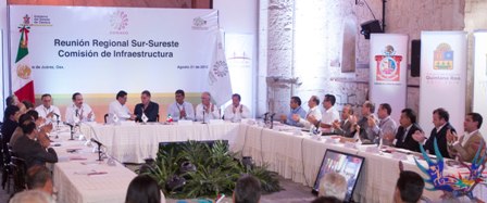 Clausuran Reunión Sur–Sureste de la Comisión de Infraestructura de la CONAGO, en Oaxaca