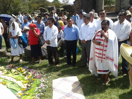 Inauguran en Monte Albán, Foro Estatal de Consulta para la Reforma Constitucional y Legal en Materia de Derechos Indígenas