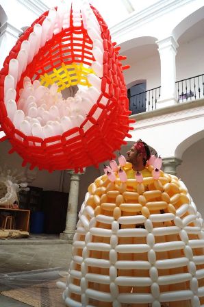 Recorre escultura “El Retorno de Quetzalcóatl” calles del Centro Histórico de Oaxaca