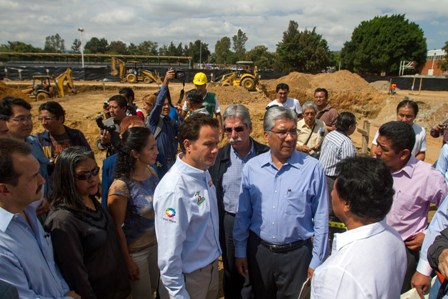 En marcha construcción del Polideportivo “Venustiano Carranza” en Oaxaca