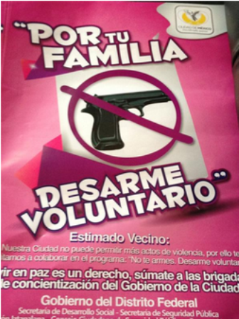 Supera desarme voluntario las expectativas en el DF; este día inició el programa en Tláhuac