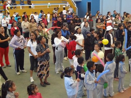Gran respuesta de la “Feria de la actividad física” en Santa María Atzompa, Oaxaca