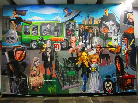 “Un viaje por el rock and roll”, mural que busca alegrar a quienes viajan en el Metro