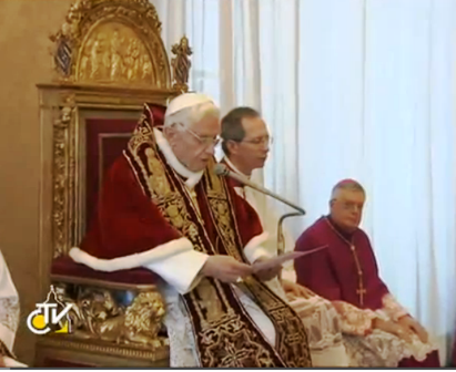 Renuncia al papado Benedicto XVI