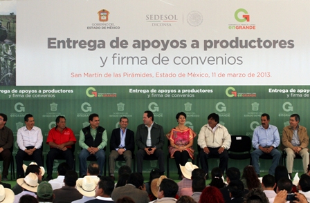 Firma Diconsa y gobierno del Edomex convenio de compraventa de maíz