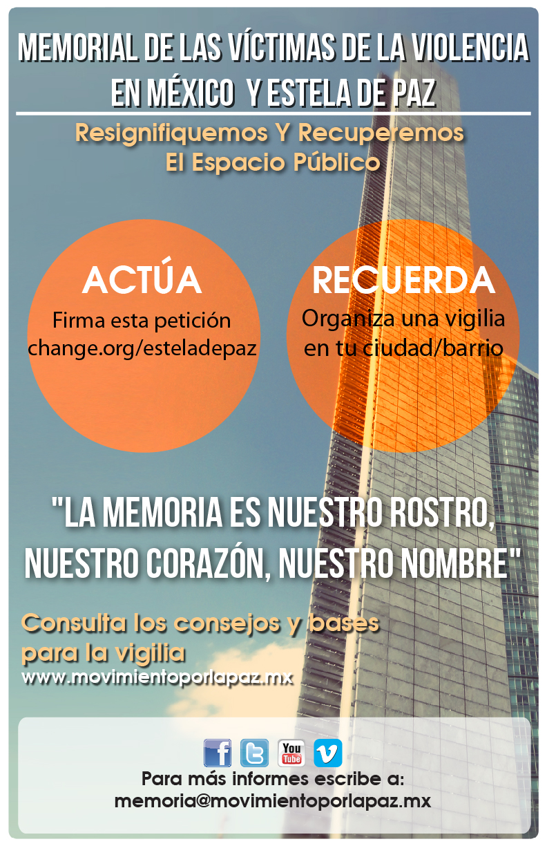 Demandan que la Estela de Luz sea Memorial de Víctimas