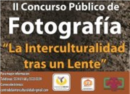 Convocan al concurso de fotografía “La interculturalidad tras una lente”