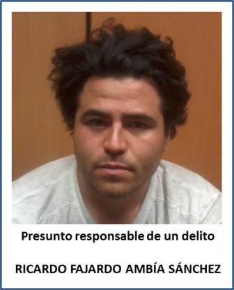 Presunto responsable de homicidio