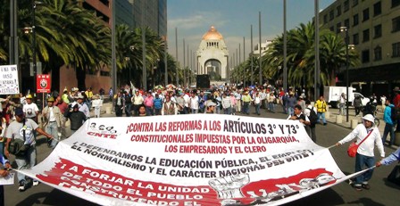 Documento de la 22 del SNTE para la construcción del Plan de Acción  de su jornada de lucha