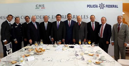 Respaldan líderes empresariales estrategia del Gobierno de la República en materia de seguridad