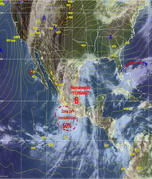 Posible nuevo huracán en el Pacífico