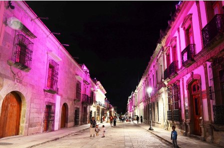 Iluminación de rosa