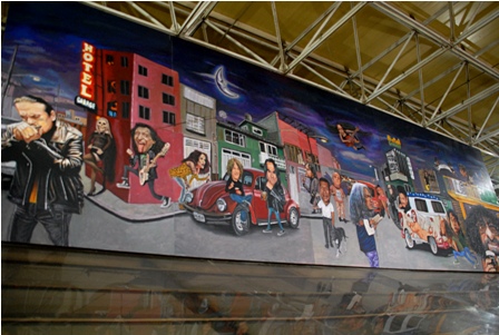 Con “Urbanhistorias del rock mexicano I y II”, vuelve al Metro pintor y muralista Jorge Flores