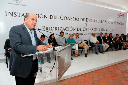 Priorizan 148 obras para el Municipio de Oaxaca, con una inversión de 109 mdp