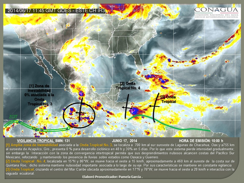 Potencial de lluvias y tormentas en la mayor parte del país