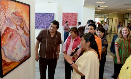 “Pasión por el color”, exponen Noé Díaz y Merced en el Congreso de Oaxaca