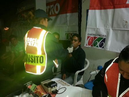 Detenidas 21 personas por conducir en estado de ebriedad; previene accidentes operativo “Alcoholímetro”