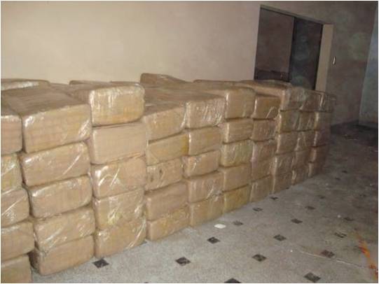 Asegura Policía Federal más de una tonelada de marihuana en Michoacán