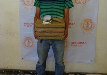 Detenido con más de ocho kilogramos de marihuana en operativo “Peregrino Seguro”