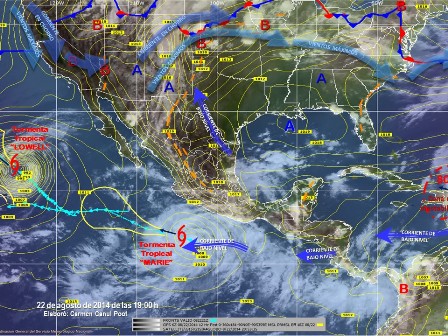 Prevén que la tormenta tropical “Marie” se intensifique a huracán en las próximas horas