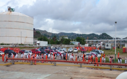 Participó personal de las instalaciones de Pemex en la región del Istmo en Mega-Simulacro