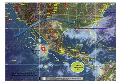 Continuará “Polo” como tormenta tropical, se alejará paulatinamente de las costas de Jalisco