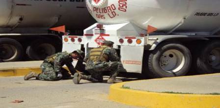 Realizan simulacro en la Terminal de Almacenamiento y Distribución de Gas LPG de Pemex