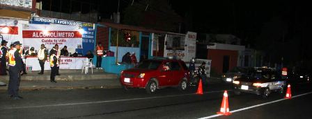 Operativo Alcoholímetro salva vidas; Aseguran a 14 conductores en estado de ebriedad en Oaxaca