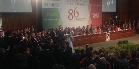 Toma PRI protesta a sus nueve candidatos a gobernadores y a diputados federales