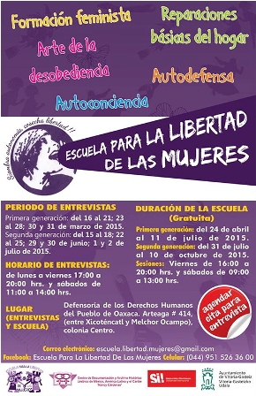 Niveles de violencia en Oaxaca, importantes pero inadvertidos: Escuela para la Libertad de las Mujeres