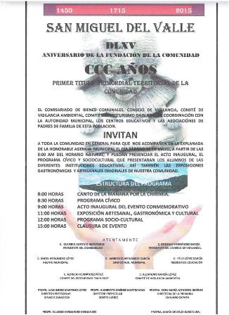 Celebrará San Miguel del Valle, Oaxaca, 565 años de su fundación y 300 años de su primer título territorial