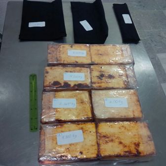 Detiene Policía Federal en el AICM a mexicano que transportaba más de 19 kilos de cocaína