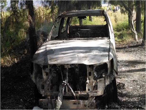 Detienen a sujetos que ultimaron a un hombre e incineraron camioneta en Huixtepec, Oaxaca