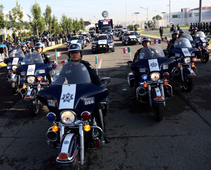Realiza Policía Federal ensayo previo al desfile militar conmemorativo de la Independencia de México
