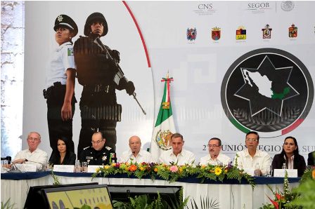 Sesiona en Oaxaca la Conferencia Nacional de Secretarios de Seguridad Pública Zona Sureste