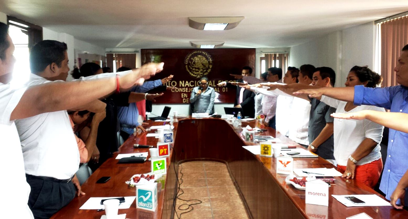 Instala INE consejos distritales para el proceso electoral local del 2016