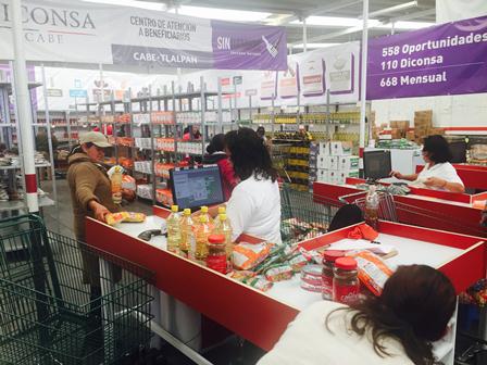 Atiende Diconsa a más de 26 mil familias de la Tarjeta SINHambre en Puebla, Guerrero y el DF