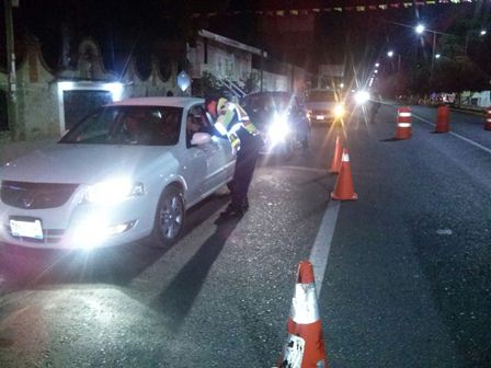 Positivas 11 de 33 pruebas de alcoholemia aplicadas a conductores en Oaxaca