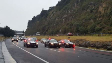 Debido a la caída de aguanieve