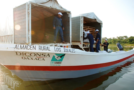 Abastece Diconsa alimentos nutritivos a islas del sureste mexicano