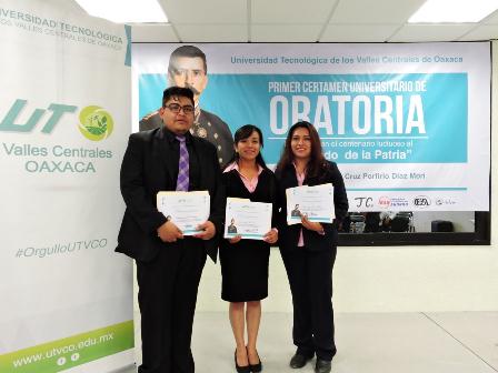 Gana Tania Itzel Soria González primer certamen de oratoria de Universidad Tecnológica