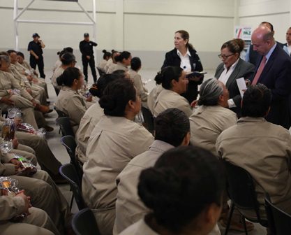 Supervisa Sales Heredia condiciones de reclusas en el Cefereso no. 16 femenil de Morelos