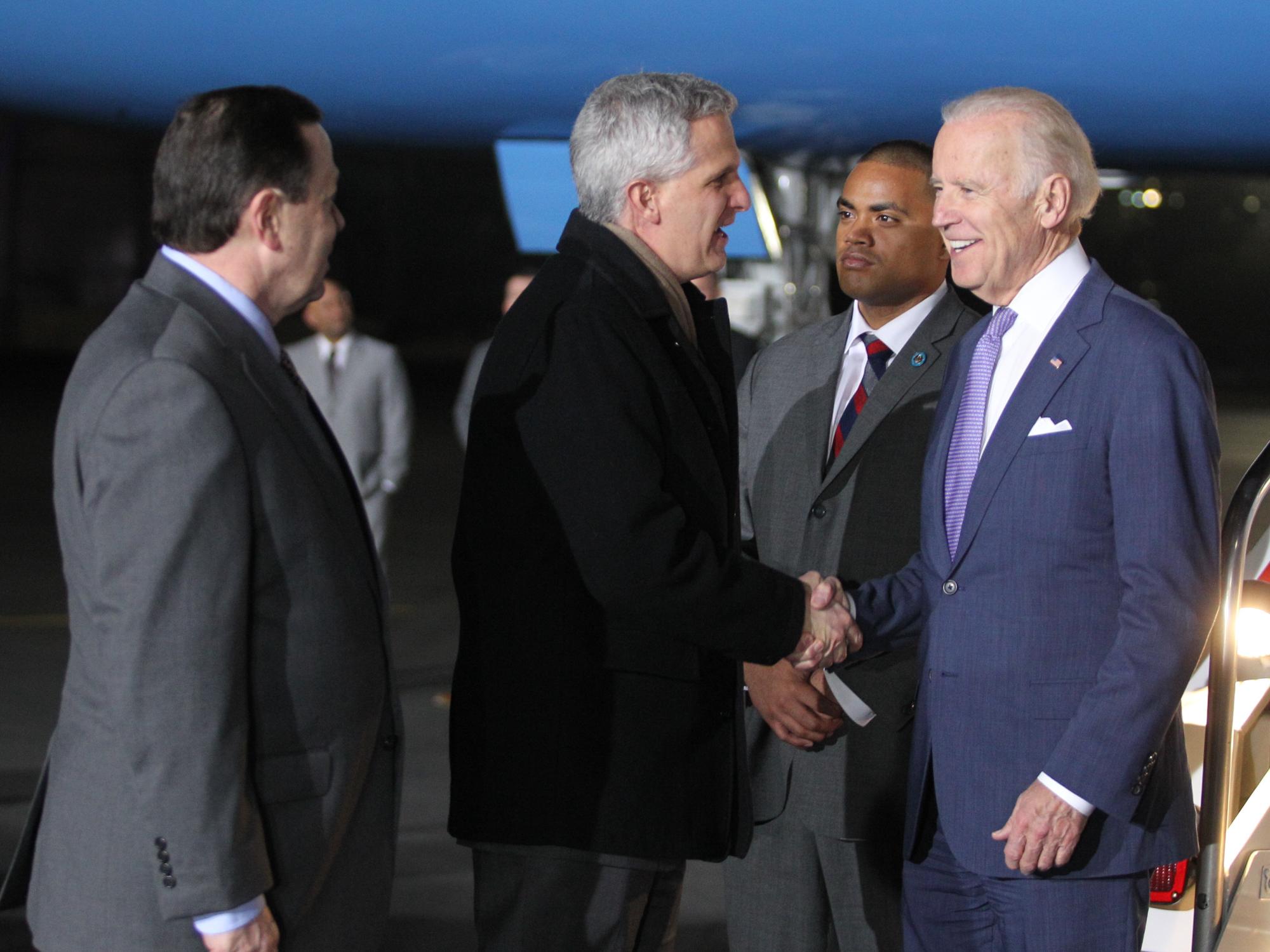Joseph Biden arribó a la Ciudad de México