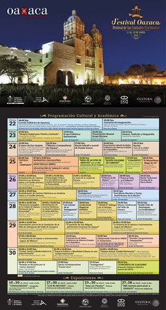 Más de 50 actividades culturales, artísticas y musicales para festejar 484 años de Oaxaca de Juárez