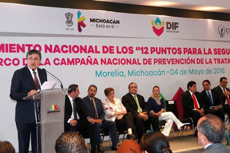 Michoacán, primer estado en adherirse a la campaña de la CNDH contra la trata de personas