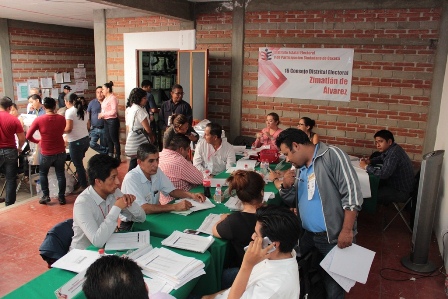 Verifica Consejo General del IEEPCO cómputos de las elecciones en Oaxaca