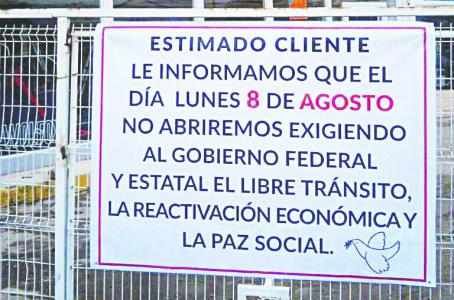 Líderes convocan a paro y abren
