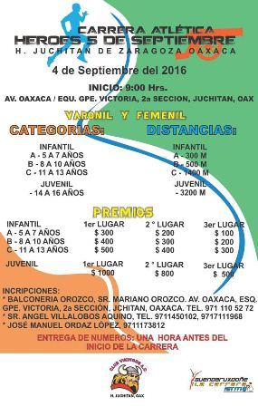Bolsa de premiación de cinco mil pesos